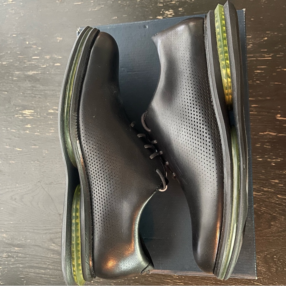 Cole Haan ØriginalGrand Energy Black- Green Oxford Shoes Men's Size 11 (RARE)NIB
